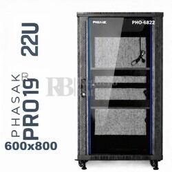 Armario Rack 22U 600x800 | Phasak Pro PHO-6822 19 In